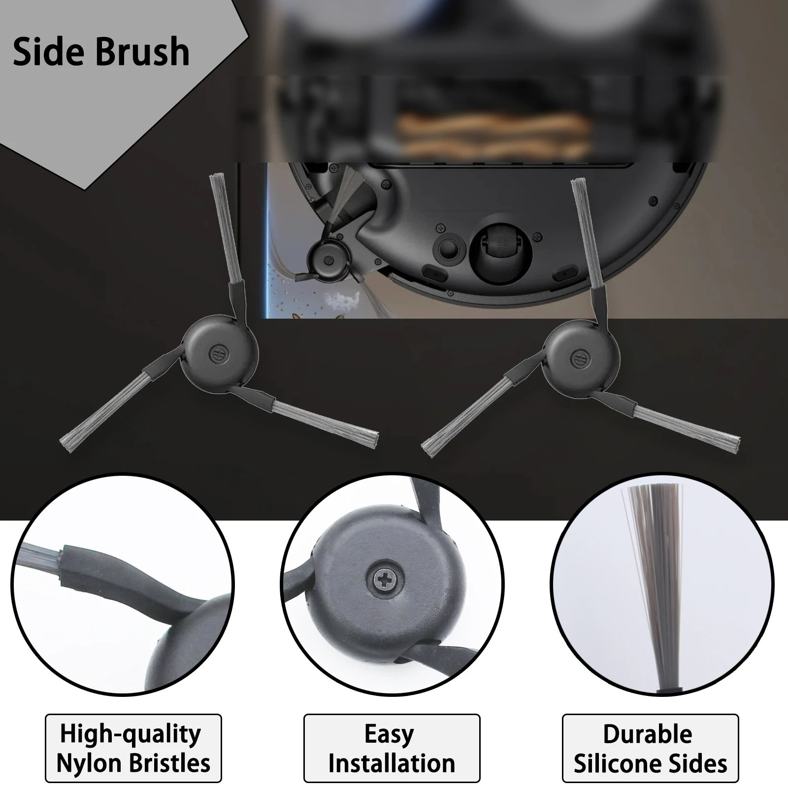 Original Dreame Side Brush*2 For X50 Ultra/X40 Ultra/X40 Master/L40 Ultra/L50 Ultra/L40s Ultra/L40 Ultra Gen 2/L40s Pro Ultra