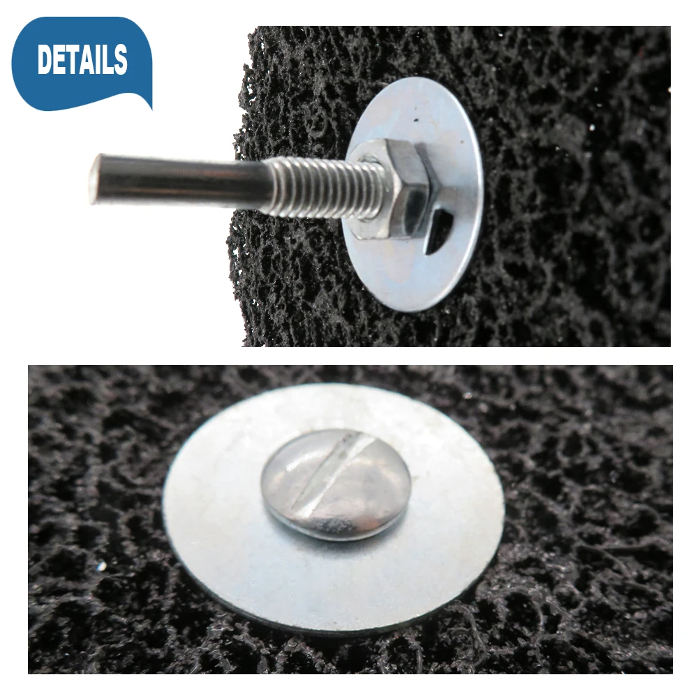 2/3/4 Inch Coral Stripe Disc 6mm Shank 1 Pcs Clean Poly Strip Wheel Disc Abrasive Angle Grinders Tool for Rust Paint Flaking