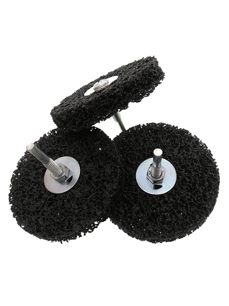 2/3/4 Inch Coral Stripe Disc 6mm Shank 1 Pcs Clean Poly Strip Wheel Disc Abrasive Angle Grinders Tool for Rust Paint Flaking