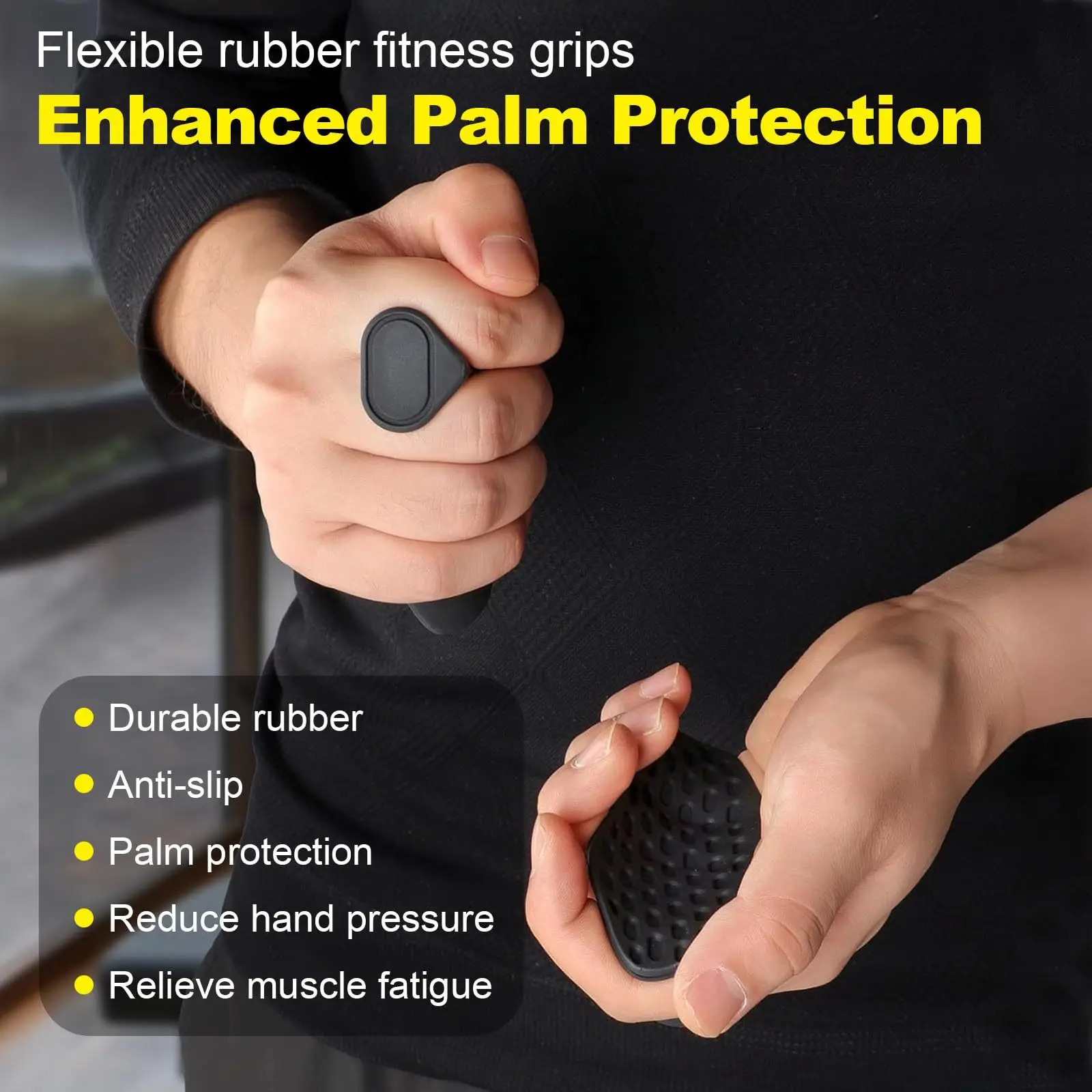 Silicone Hand Grips Anti-slip Palm Pads Ideal for Hand Strength Training