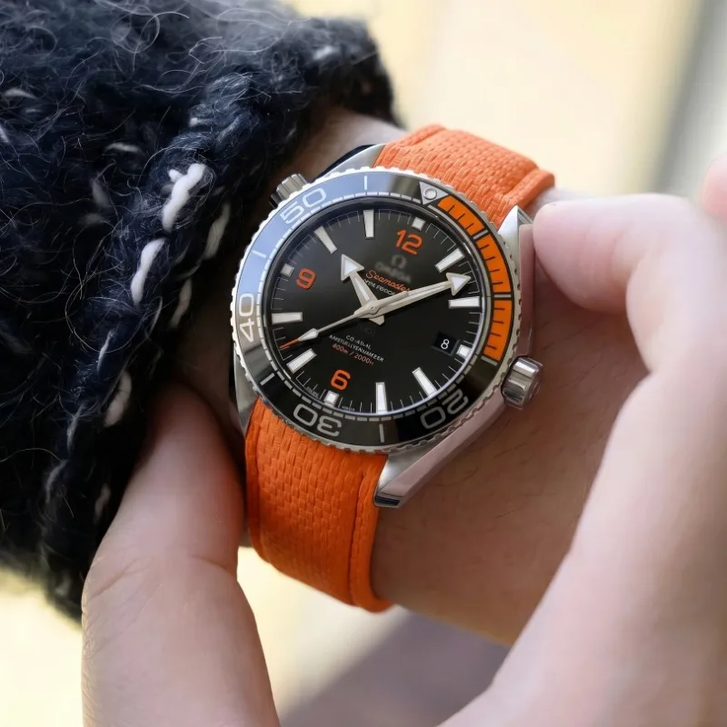 18mm 19mm 20mm 21mm 22mm 24mm CTS Fluoro Rubber Strap Men Women Universal FKM Curved Quick Release Watch Band for Cut To Size