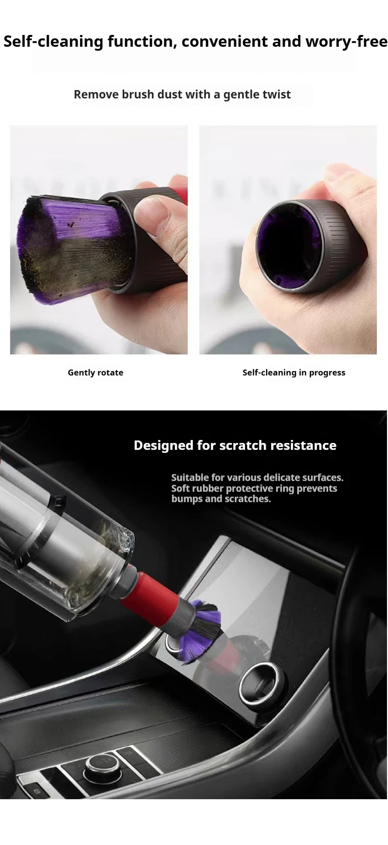 Vacuum Cleaner Traceless Soft Brush Head For Dyson V7 V8 V10 V11 V12 V15 Vacuum Cleaner Universal Suction Head Accessories
