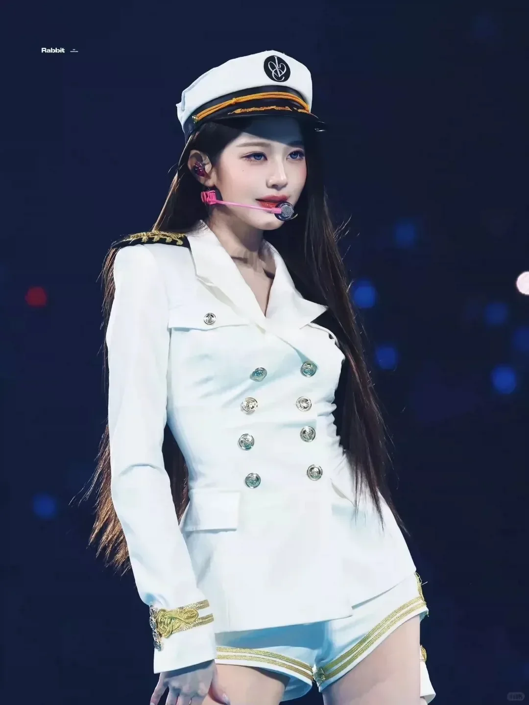 Women tyrant Cosplay Costume Korea White Sailor Navy Uniform Group Stage Performance Women Cos Costumes