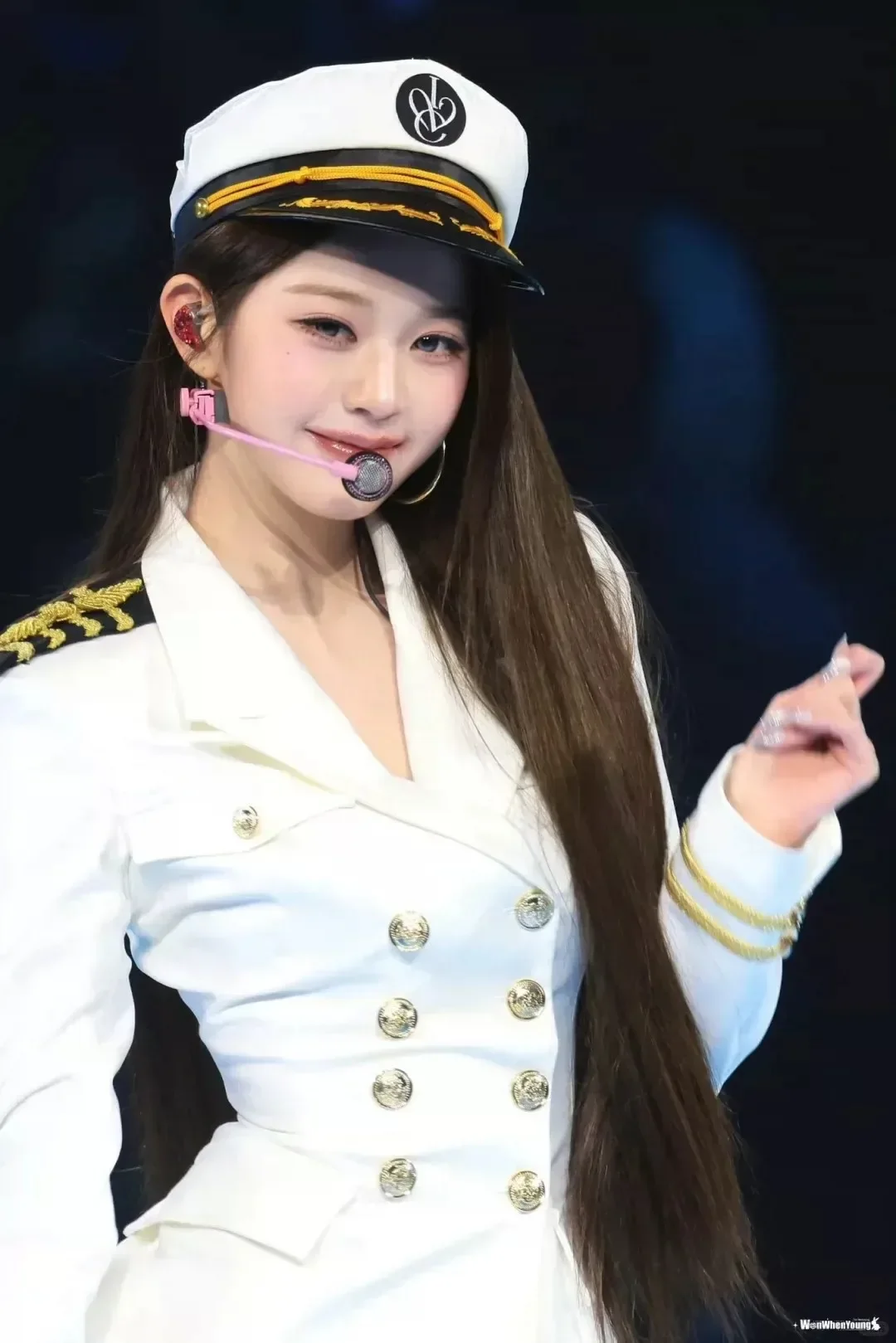 Women tyrant Cosplay Costume Korea White Sailor Navy Uniform Group Stage Performance Women Cos Costumes
