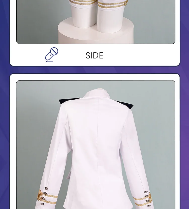 Women tyrant Cosplay Costume Korea White Sailor Navy Uniform Group Stage Performance Women Cos Costumes