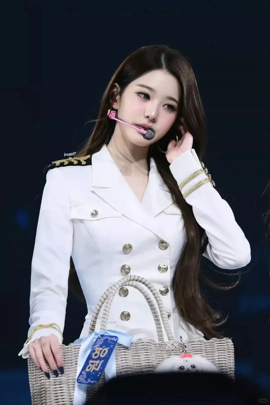 Women tyrant Cosplay Costume Korea White Sailor Navy Uniform Group Stage Performance Women Cos Costumes