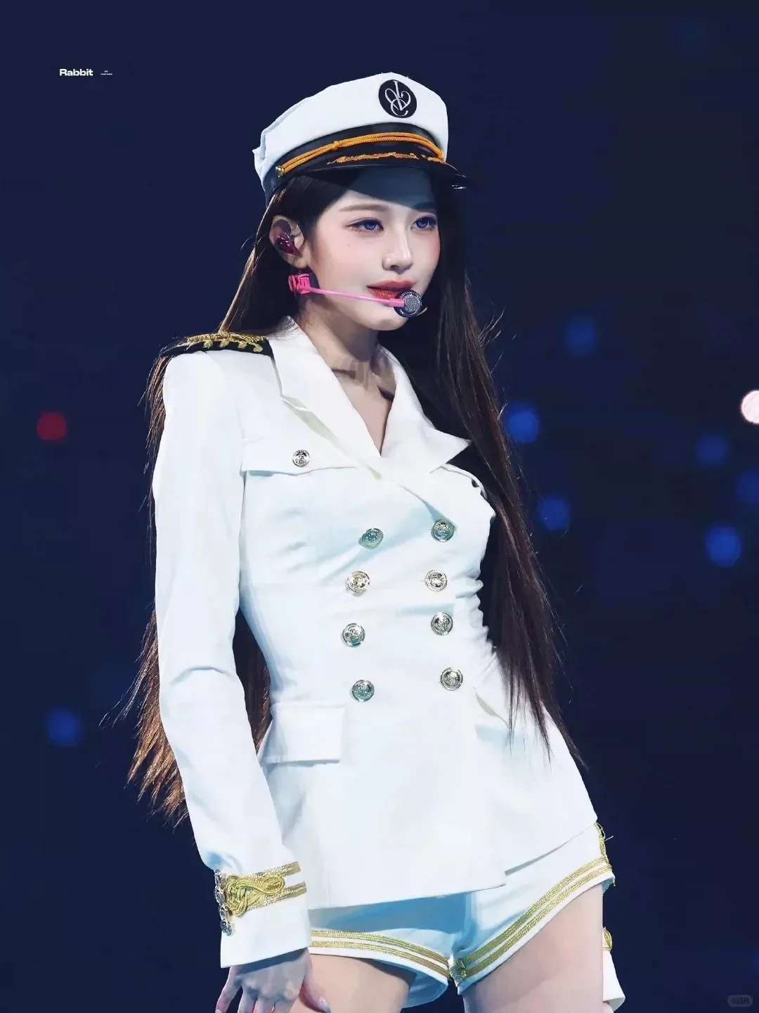 Women tyrant Cosplay Costume Korea White Sailor Navy Uniform Group Stage Performance Women Cos Costumes