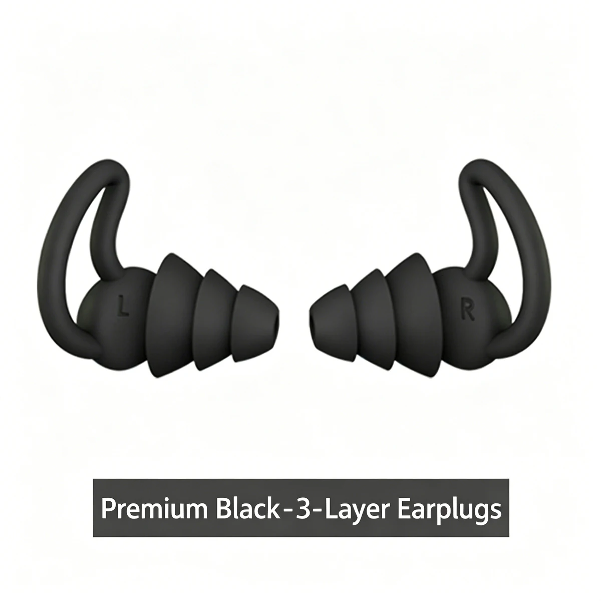 3 Layer Ear Plugs For Sleep Silicone Noise Cancelling Hearing Protection, Soft Reusable Ear Plugs for Sleep