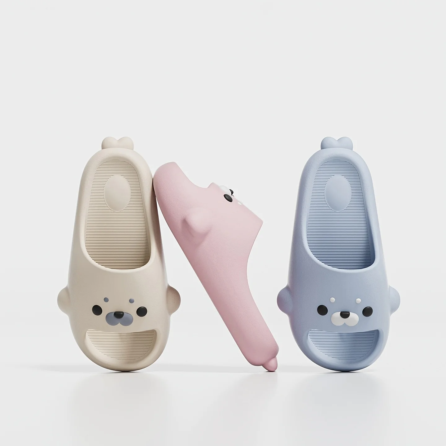 Cloud Seal Slipper Women Bear Cute Sandals Summer Flip Flops Beach Slides House Casual Room Home Shoes Kawai Flat Female Eva Men