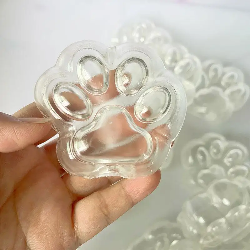 Cat Paw Hollow Ball Skin DIY Stress Relief Toy Slow Rebound Fidget Sensory Ball Toy Decompression Irregular Ball Cover