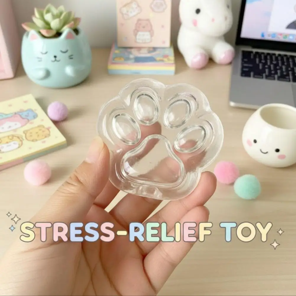 Cat Paw Hollow Ball Skin DIY Stress Relief Toy Slow Rebound Fidget Sensory Ball Toy Decompression Irregular Ball Cover