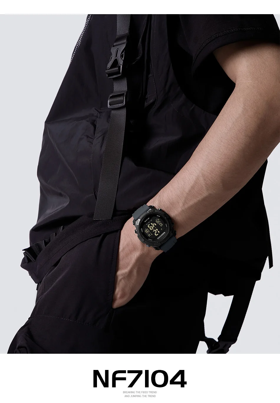 NAVIFORCE Fashion Men's Electronics Wrist Watch Sports Waterproof Luminous Watches Men's Silicone Strap Male Clock Reloj Hombre