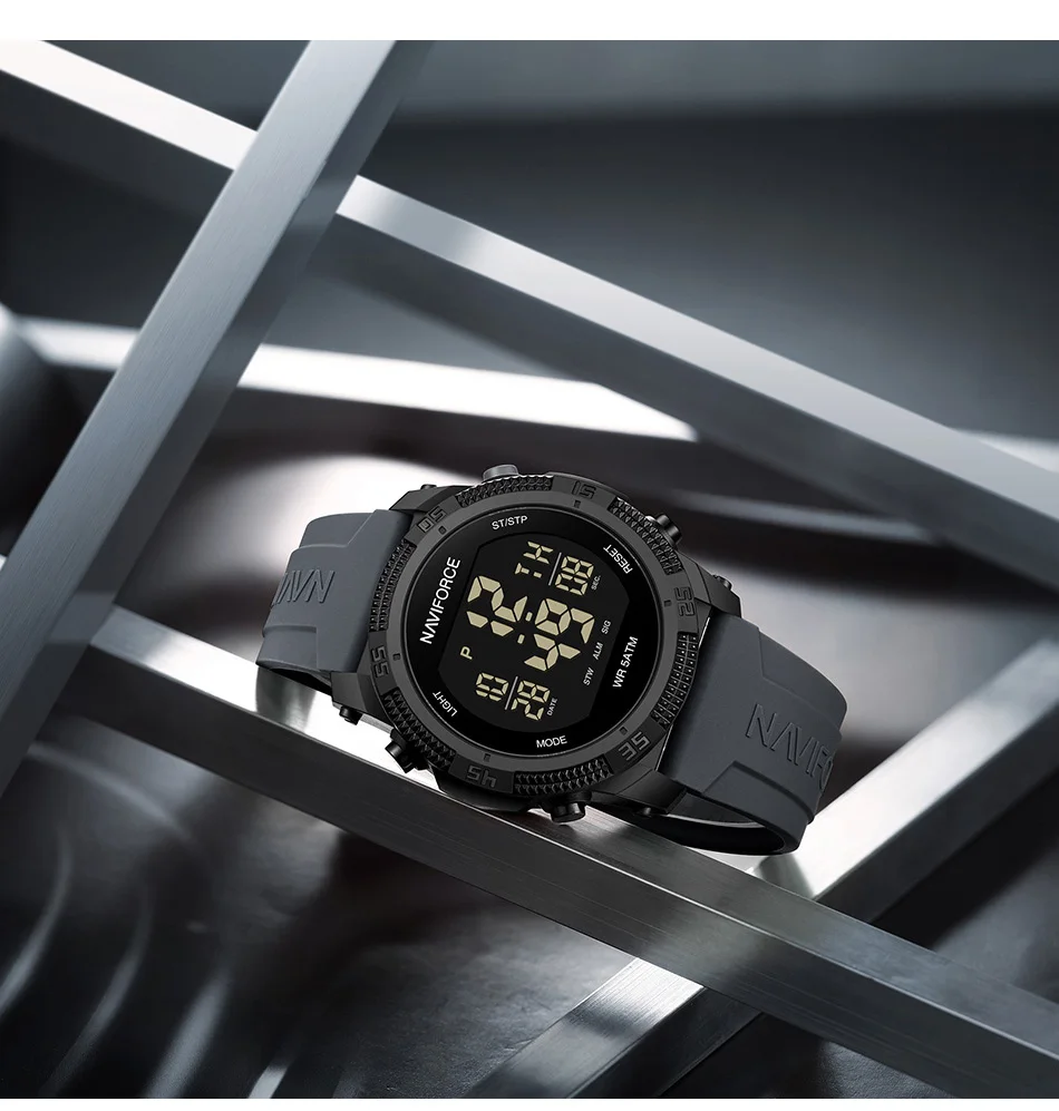 NAVIFORCE Fashion Men's Electronics Wrist Watch Sports Waterproof Luminous Watches Men's Silicone Strap Male Clock Reloj Hombre