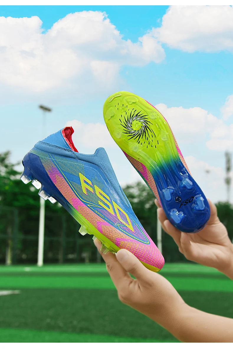 New Men Football Boots High-quality Soccer Shoes Sneakers Match Indoor Non-Slip Grass Cleats Mid-top Light Hot-selling Outdoor