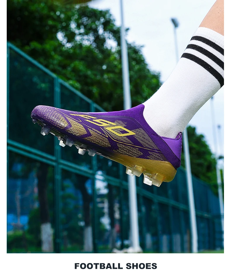 New Men Football Boots High-quality Soccer Shoes Sneakers Match Indoor Non-Slip Grass Cleats Mid-top Light Hot-selling Outdoor