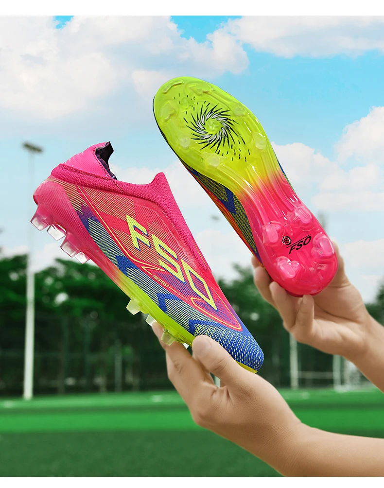 New Men Football Boots High-quality Soccer Shoes Sneakers Match Indoor Non-Slip Grass Cleats Mid-top Light Hot-selling Outdoor