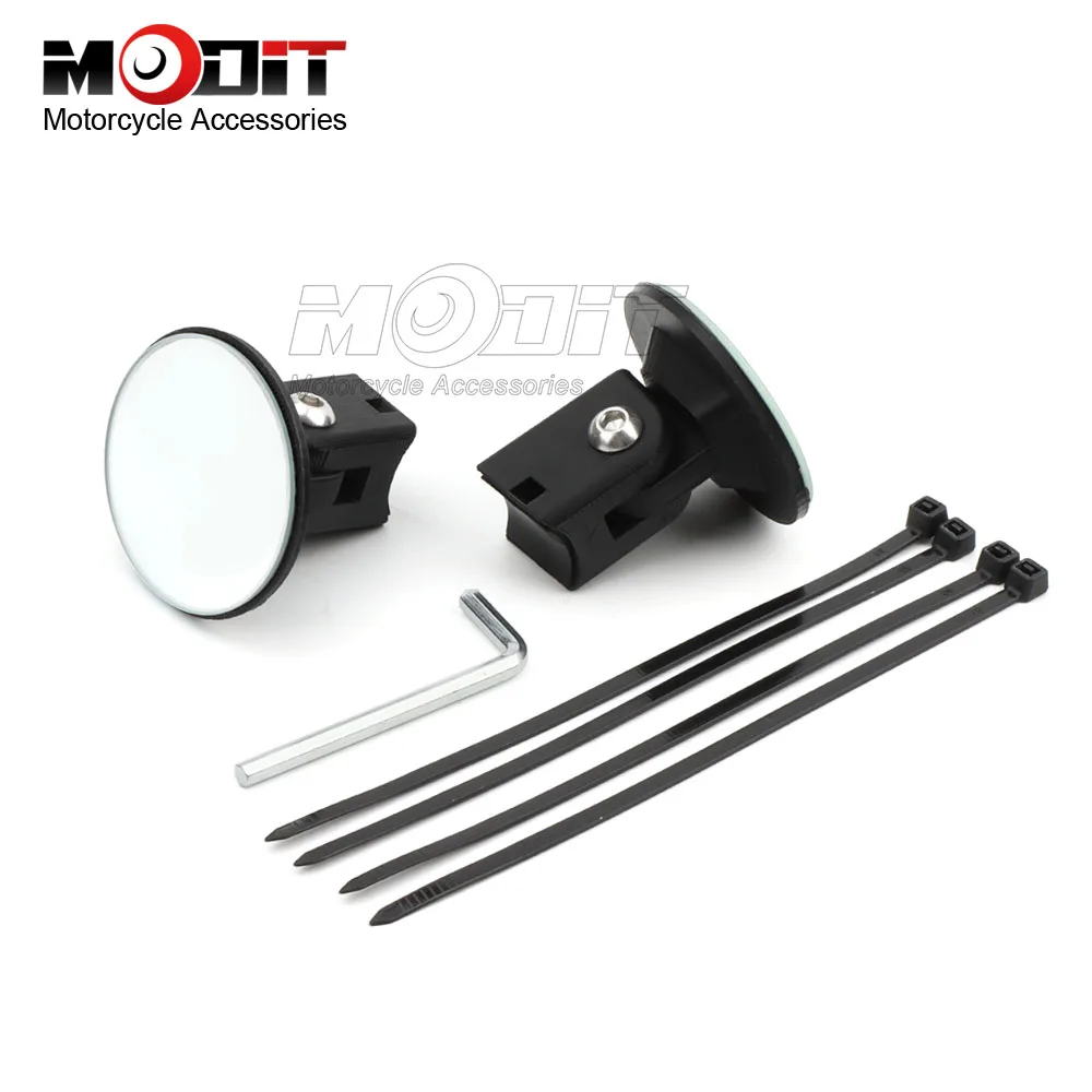 For 690 125 390 SMCR ENDURO 125 390 Enduro R 2025 KLX 230 250 300 Motorcycle Circular handle rearview Wide angle Small mirror