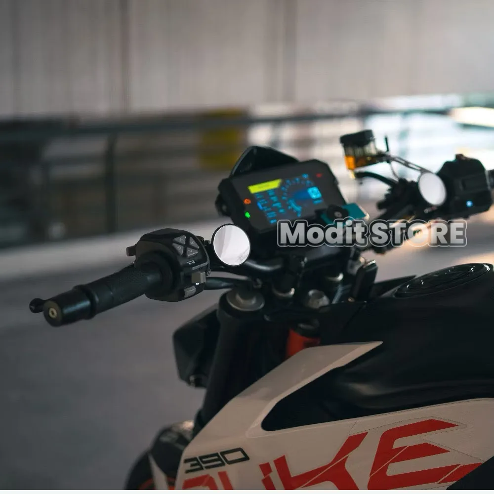 For 690 125 390 SMCR ENDURO 125 390 Enduro R 2025 KLX 230 250 300 Motorcycle Circular handle rearview Wide angle Small mirror