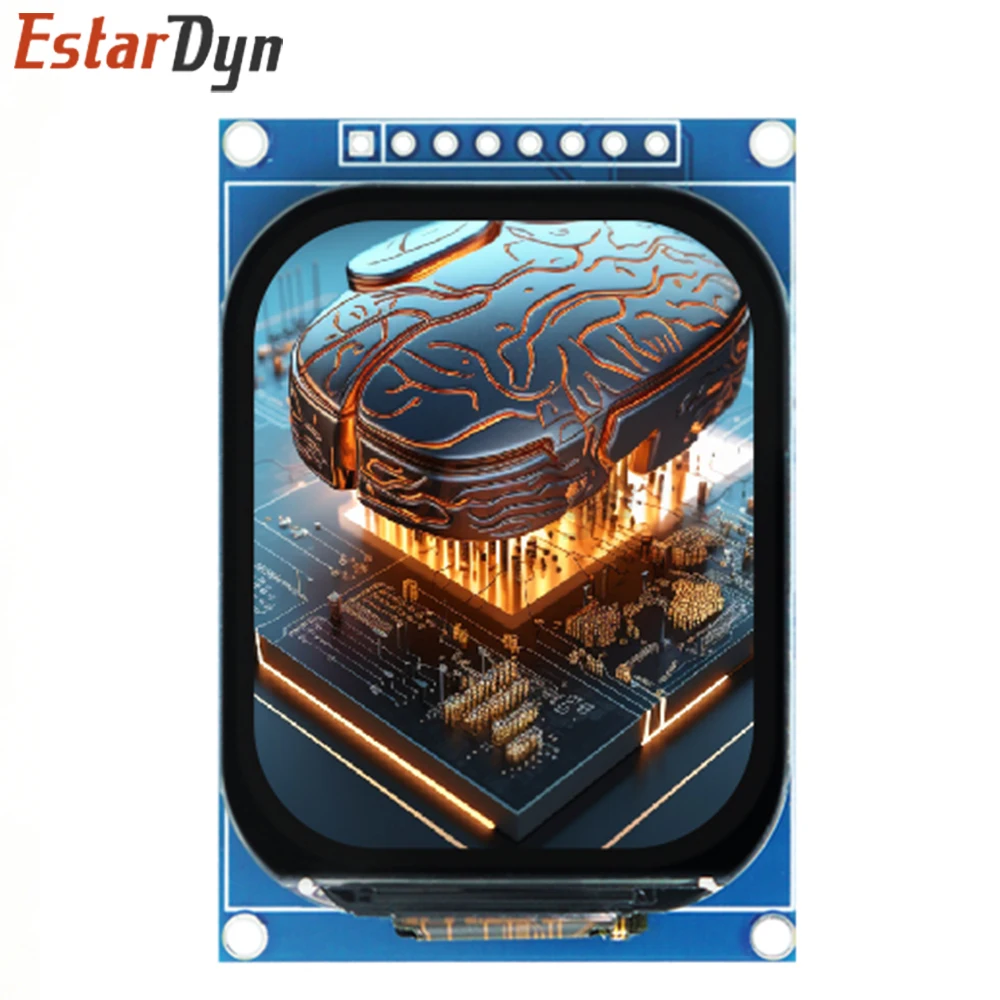 Estardyn 2.01" 240x296 TFT LCD JD9853 SPI 8-Pin Breakout Board for ESP32 Raspberry Pi