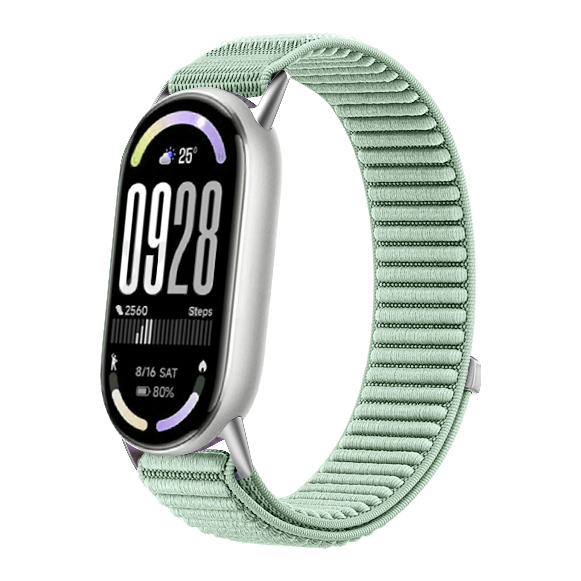 Nylon Braided Loop Strap For Xiaomi Mi Band 10/9/8 SmartWatch Replaceable Metal Buckle Wristband For Xiaomi Mi Band 10 Bracelet
