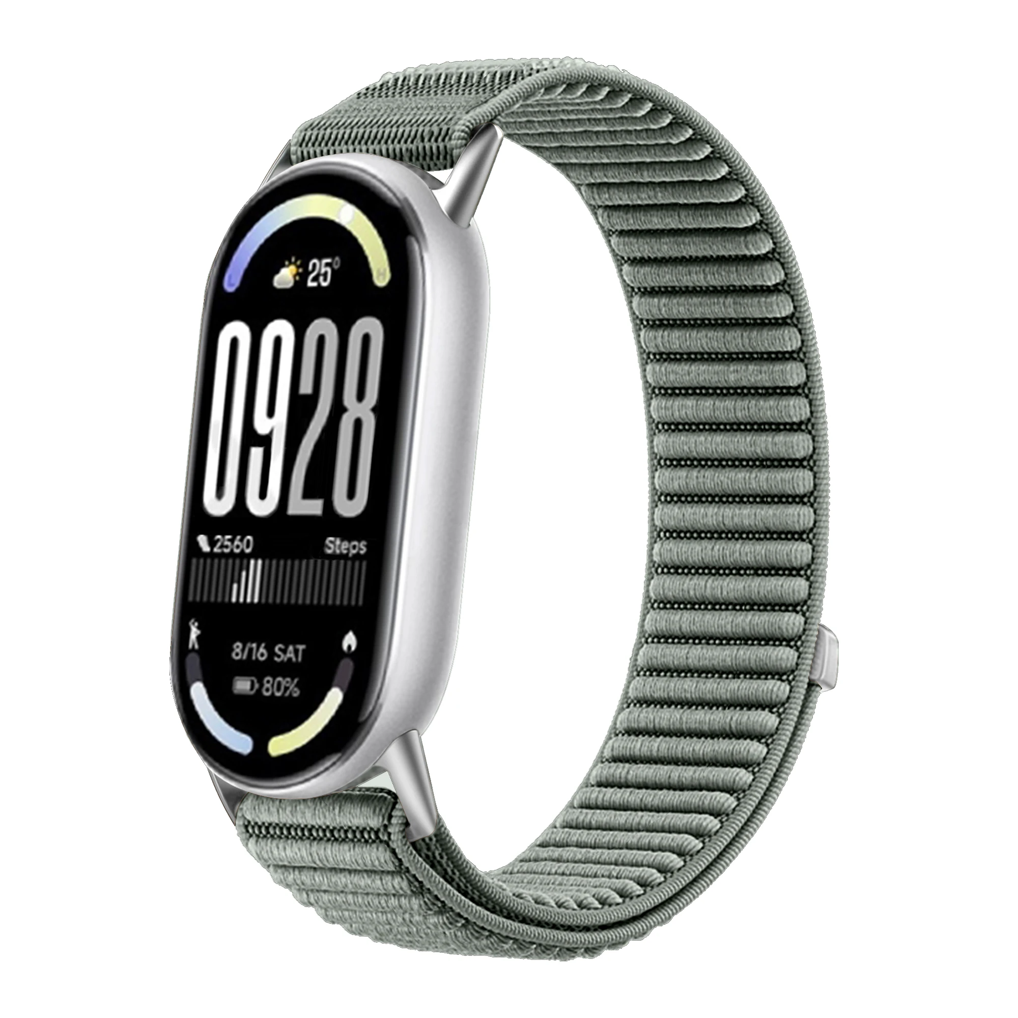 Nylon Braided Loop Strap For Xiaomi Mi Band 10/9/8 SmartWatch Replaceable Metal Buckle Wristband For Xiaomi Mi Band 10 Bracelet
