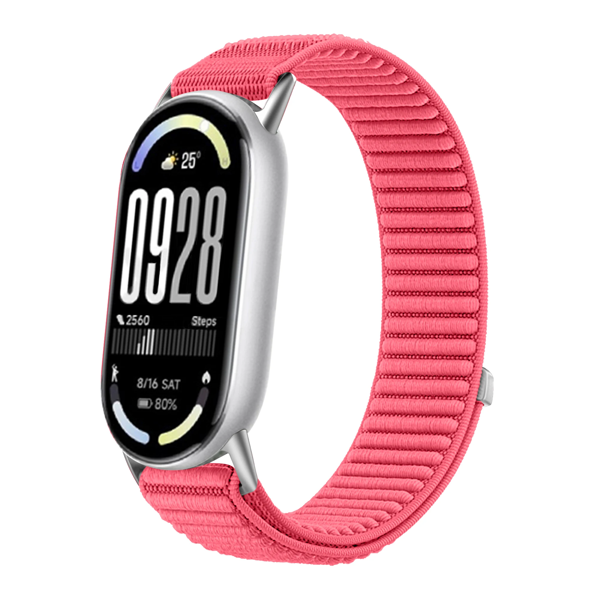 Nylon Braided Loop Strap For Xiaomi Mi Band 10/9/8 SmartWatch Replaceable Metal Buckle Wristband For Xiaomi Mi Band 10 Bracelet