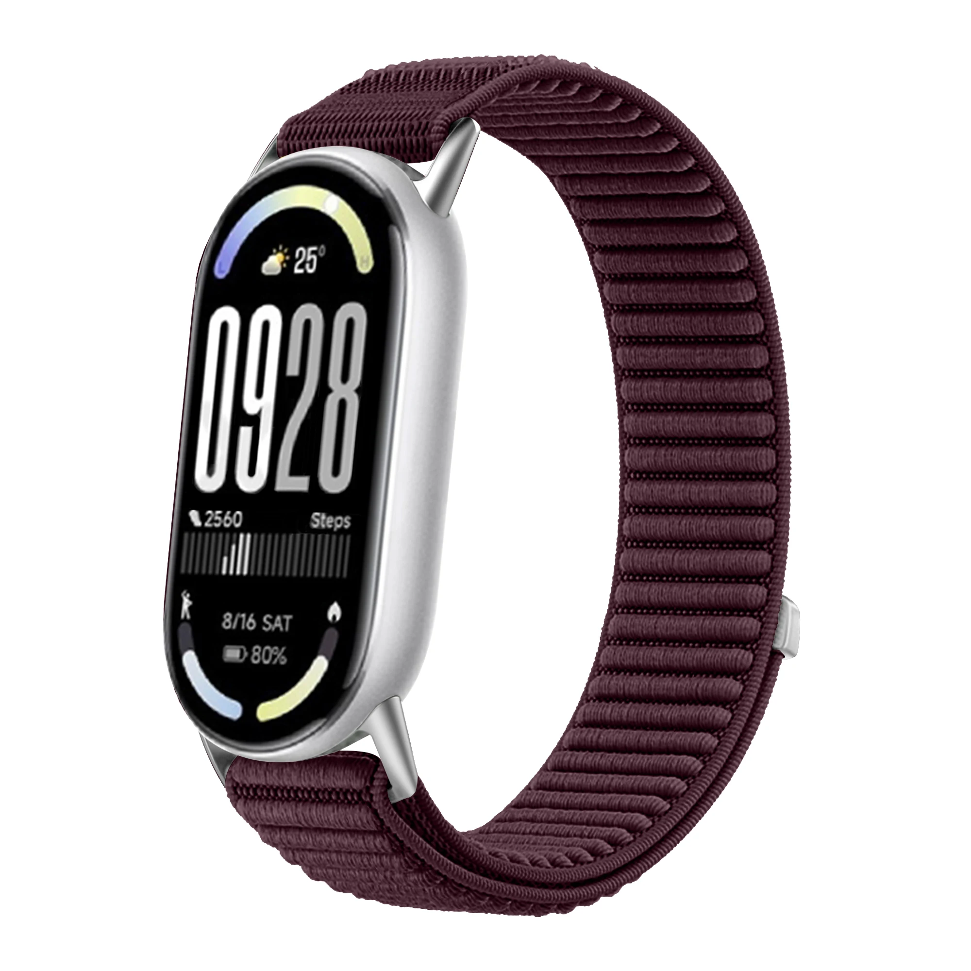 Nylon Braided Loop Strap For Xiaomi Mi Band 10/9/8 SmartWatch Replaceable Metal Buckle Wristband For Xiaomi Mi Band 10 Bracelet