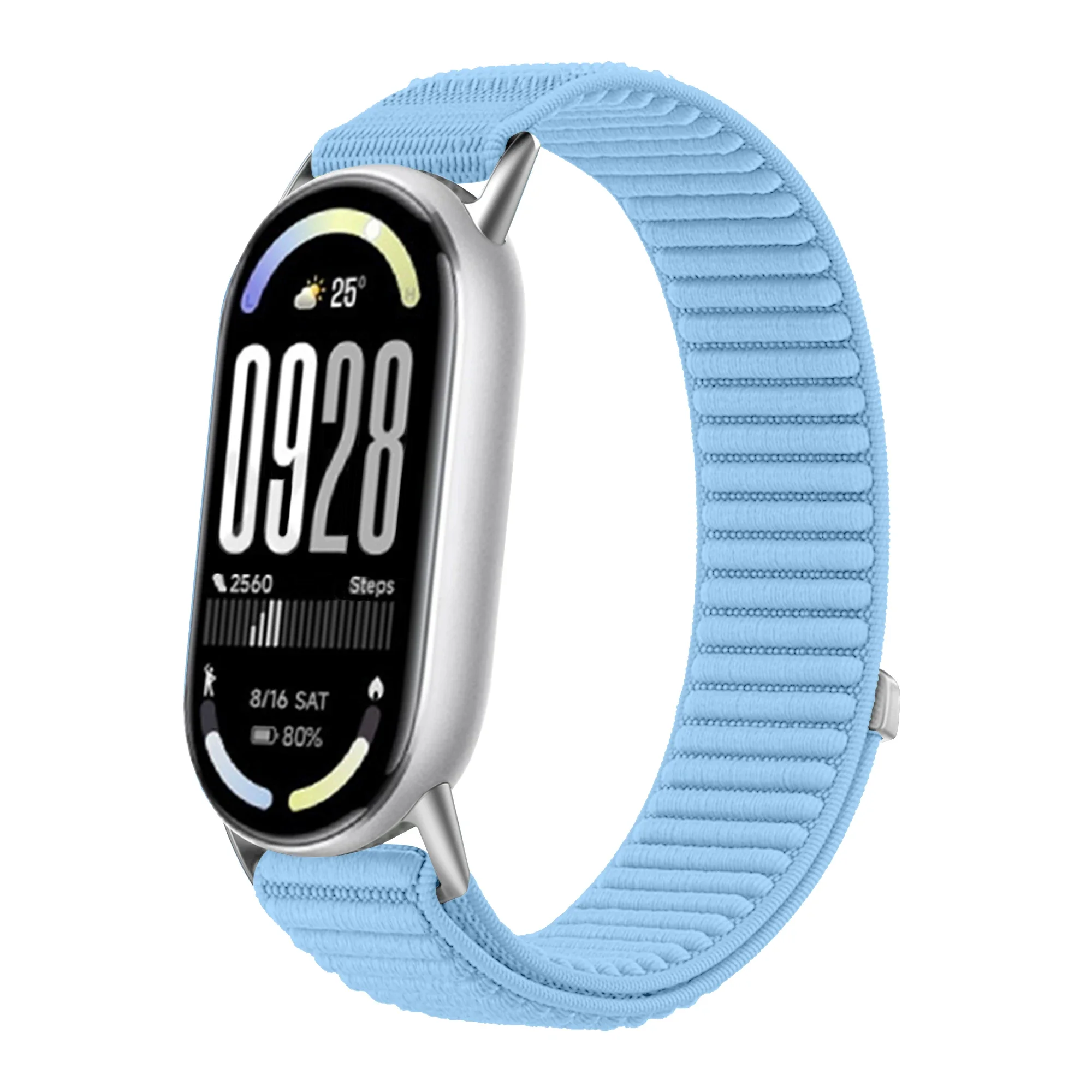 Nylon Braided Loop Strap For Xiaomi Mi Band 10/9/8 SmartWatch Replaceable Metal Buckle Wristband For Xiaomi Mi Band 10 Bracelet