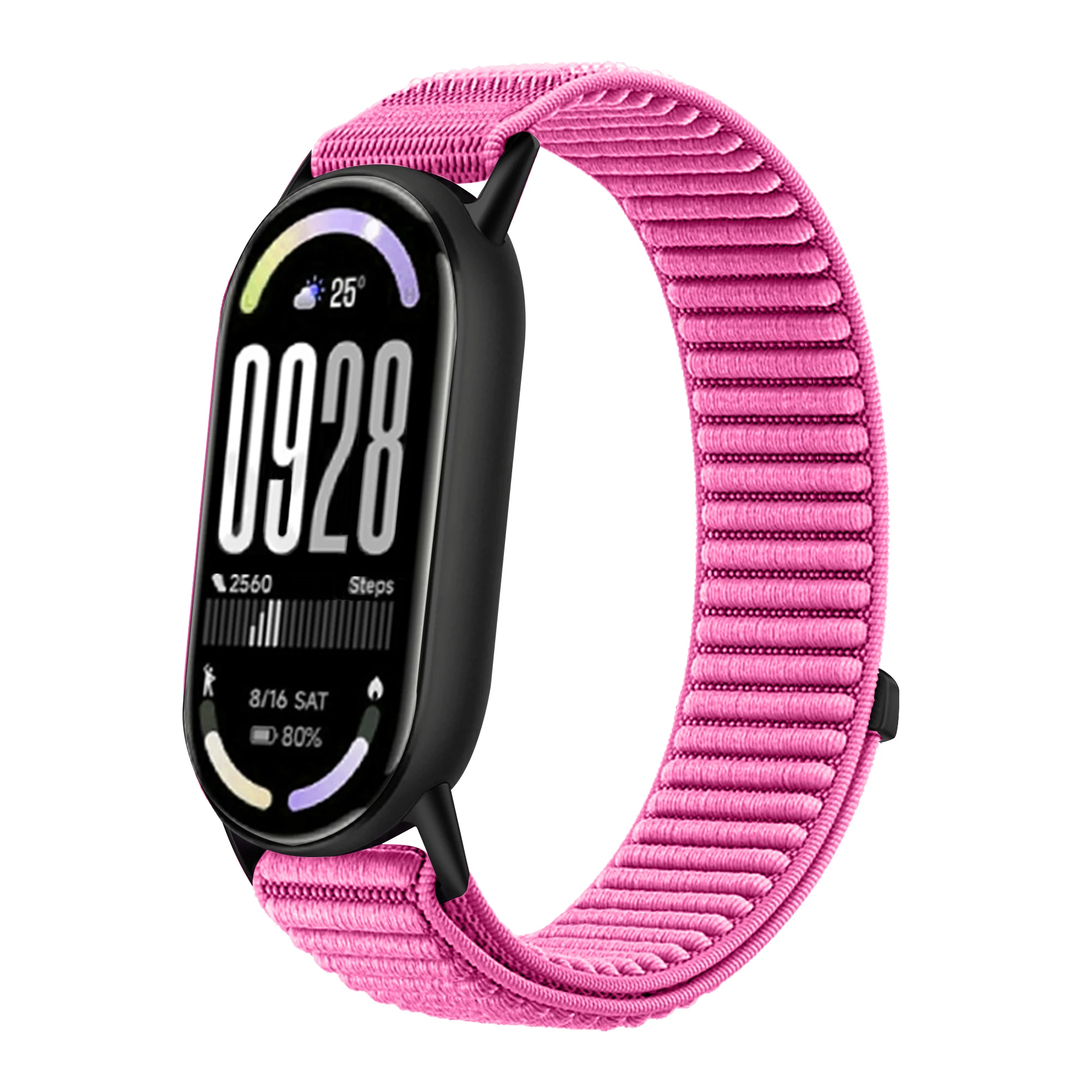 Nylon Braided Loop Strap For Xiaomi Mi Band 10/9/8 SmartWatch Replaceable Metal Buckle Wristband For Xiaomi Mi Band 10 Bracelet
