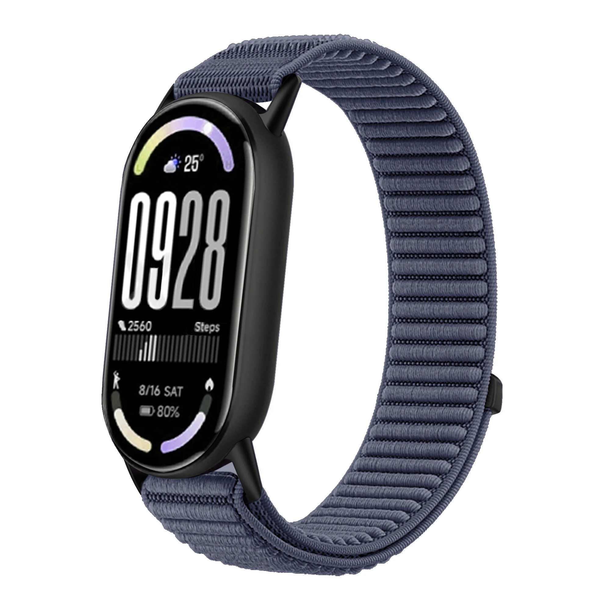 Nylon Braided Loop Strap For Xiaomi Mi Band 10/9/8 SmartWatch Replaceable Metal Buckle Wristband For Xiaomi Mi Band 10 Bracelet