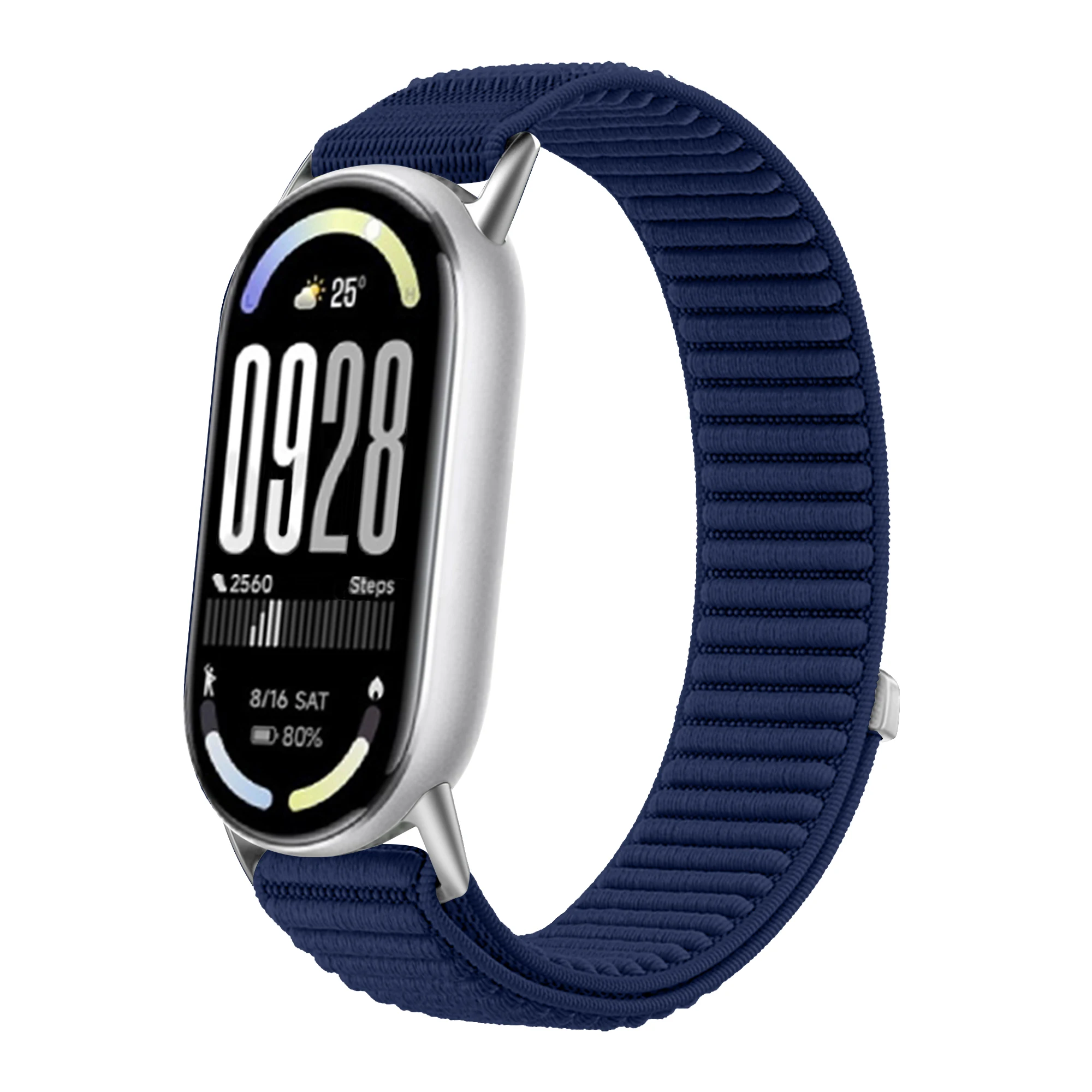Nylon Braided Loop Strap For Xiaomi Mi Band 10/9/8 SmartWatch Replaceable Metal Buckle Wristband For Xiaomi Mi Band 10 Bracelet