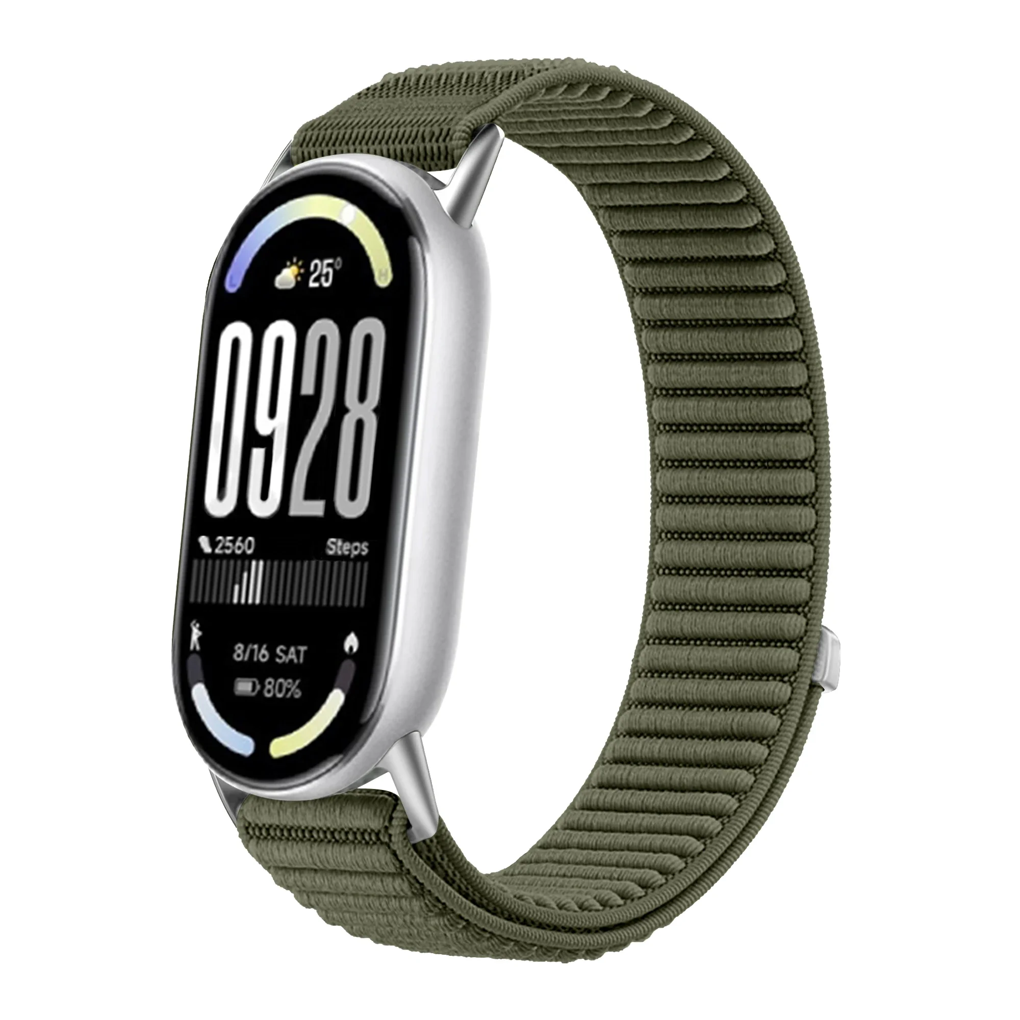 Nylon Braided Loop Strap For Xiaomi Mi Band 10/9/8 SmartWatch Replaceable Metal Buckle Wristband For Xiaomi Mi Band 10 Bracelet