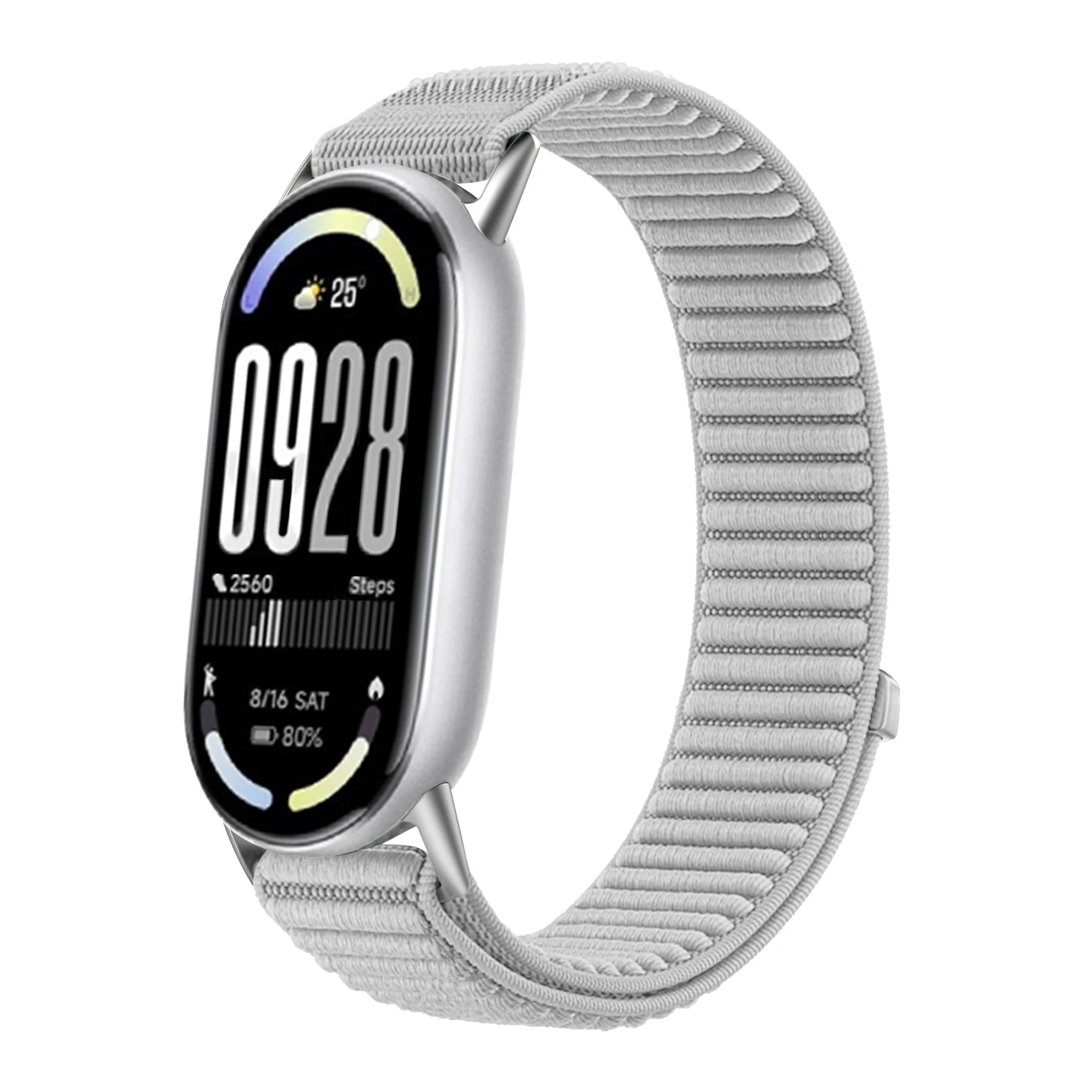 Nylon Braided Loop Strap For Xiaomi Mi Band 10/9/8 SmartWatch Replaceable Metal Buckle Wristband For Xiaomi Mi Band 10 Bracelet