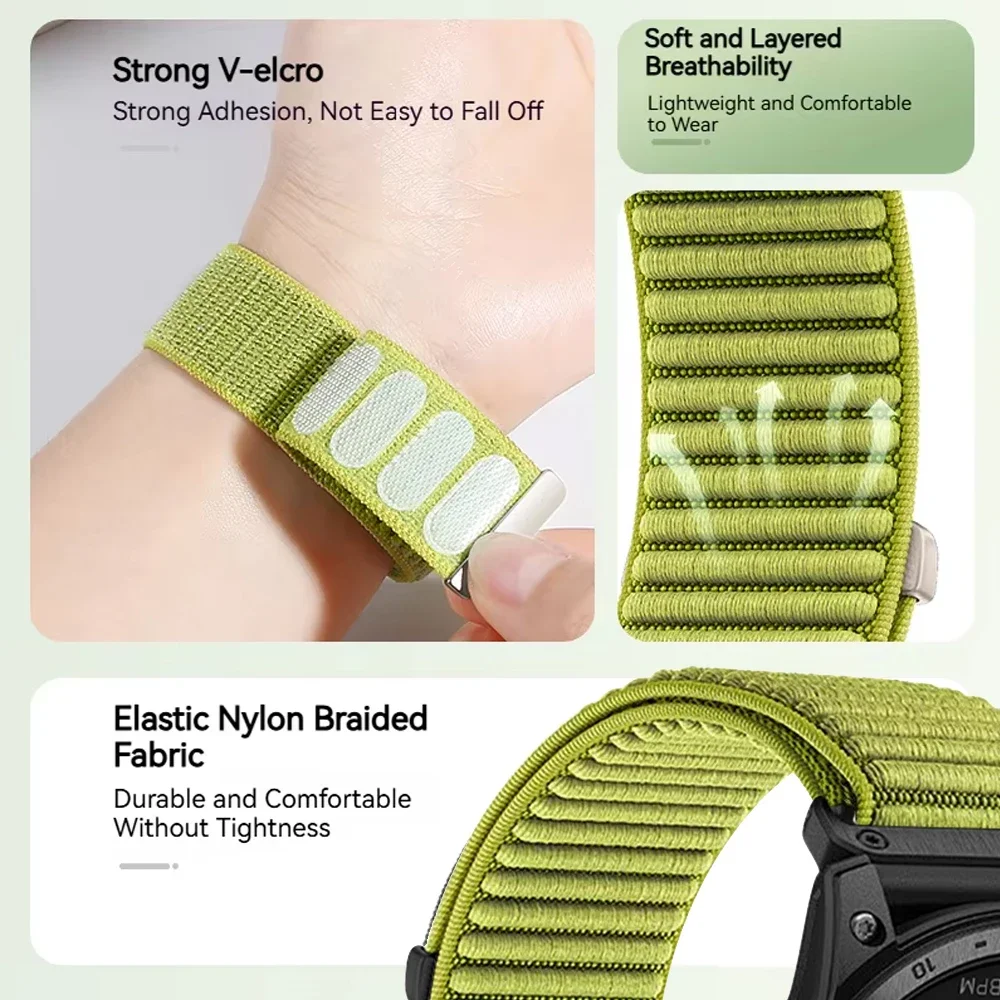 Nylon Braided Loop Strap For Xiaomi Mi Band 10/9/8 SmartWatch Replaceable Metal Buckle Wristband For Xiaomi Mi Band 10 Bracelet