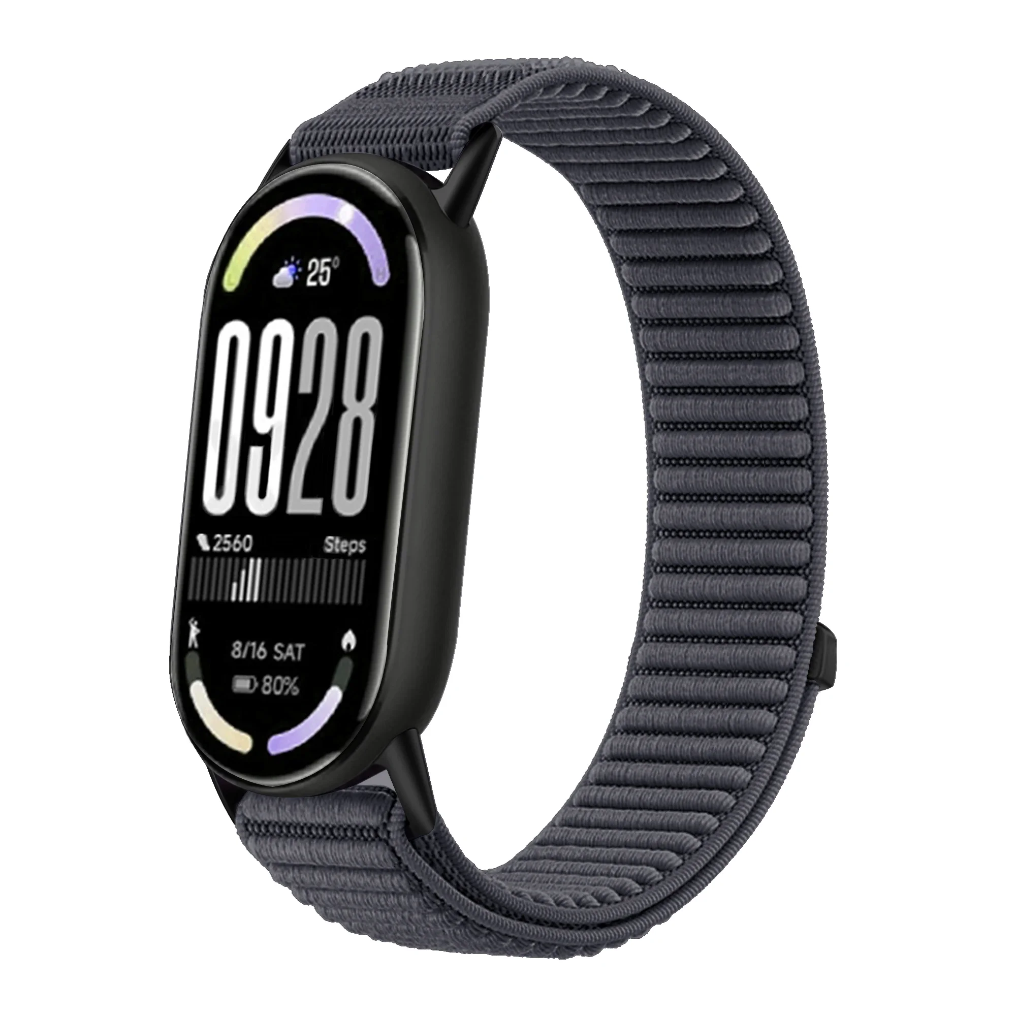 Nylon Braided Loop Strap For Xiaomi Mi Band 10/9/8 SmartWatch Replaceable Metal Buckle Wristband For Xiaomi Mi Band 10 Bracelet