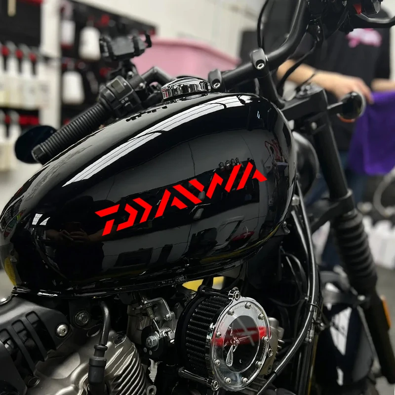 JDM Daiwa Logo Motorcycle Modification Sticker Waterproof Vinyl Decal for Gas Tank Fuel Tank Decor