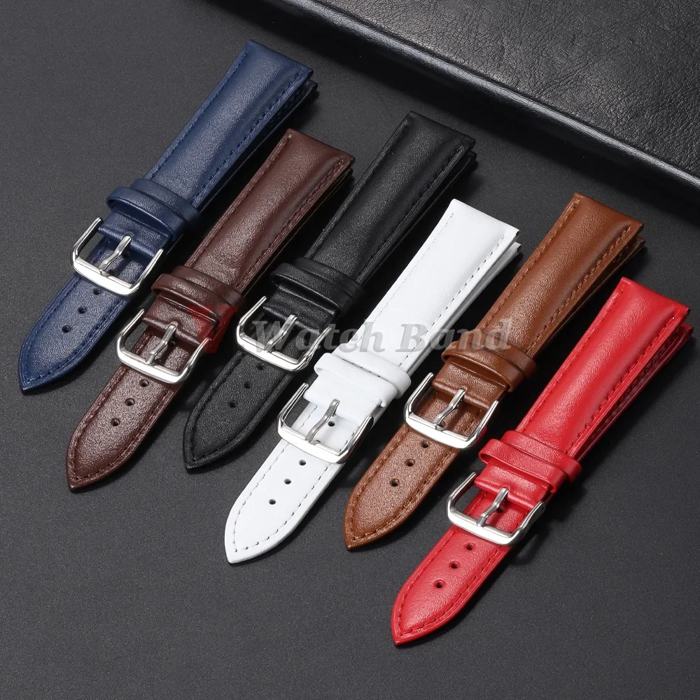 12 13 14 15 16 17 18 19 20 21 22 23 24mm Watch Strap for DW for Omega for Rolex Men Women Wrist Bracelet Soft Leather Watchband