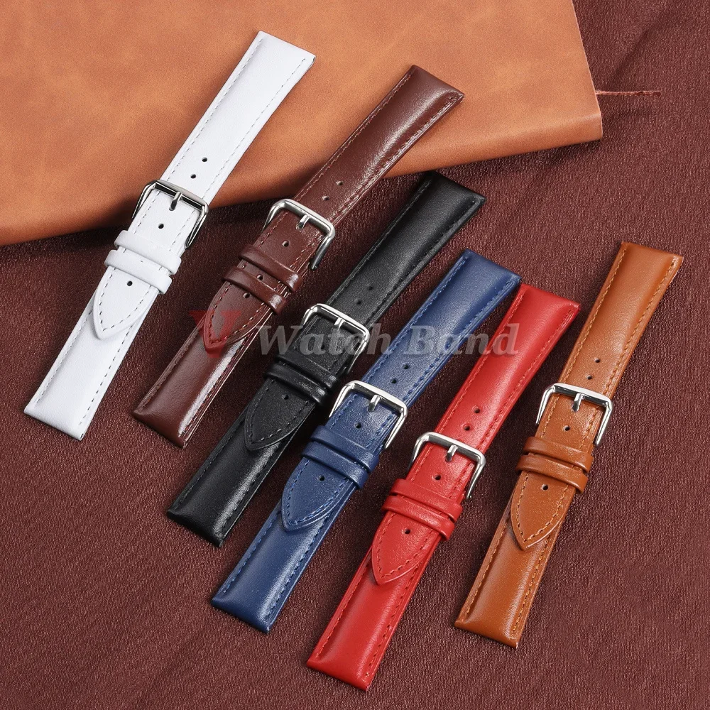 12 13 14 15 16 17 18 19 20 21 22 23 24mm Watch Strap for DW for Omega for Rolex Men Women Wrist Bracelet Soft Leather Watchband