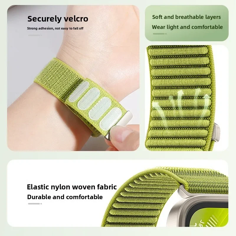 Nylon Strap for Samsung Galaxy Watch 8 8 Classic 46mm Adjustable Bracelet Samsung Galaxy Watch 9 8 44mm 40mm Correa Accessories