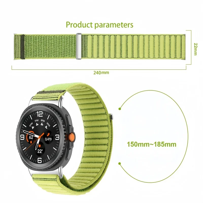 Nylon Strap for Samsung Galaxy Watch 8 8 Classic 46mm Adjustable Bracelet Samsung Galaxy Watch 9 8 44mm 40mm Correa Accessories
