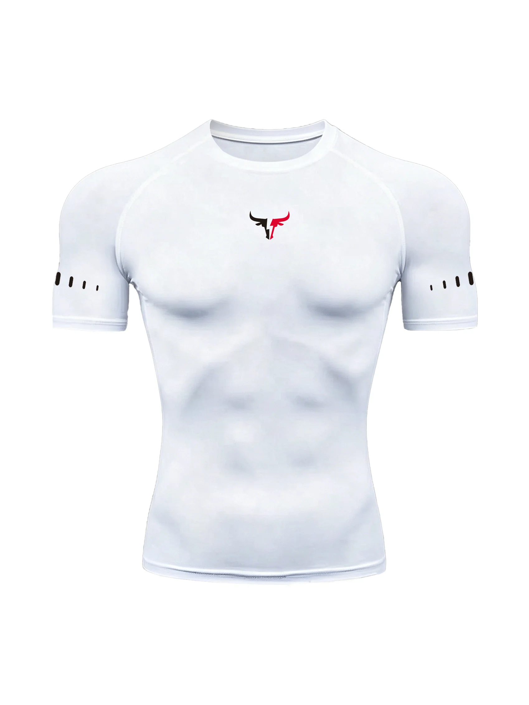 Men's Compression T-Shirt Quick Dry Breathable Elastic Gym Tee Multi Colors Available for All Seasons Running Fit Single Piece