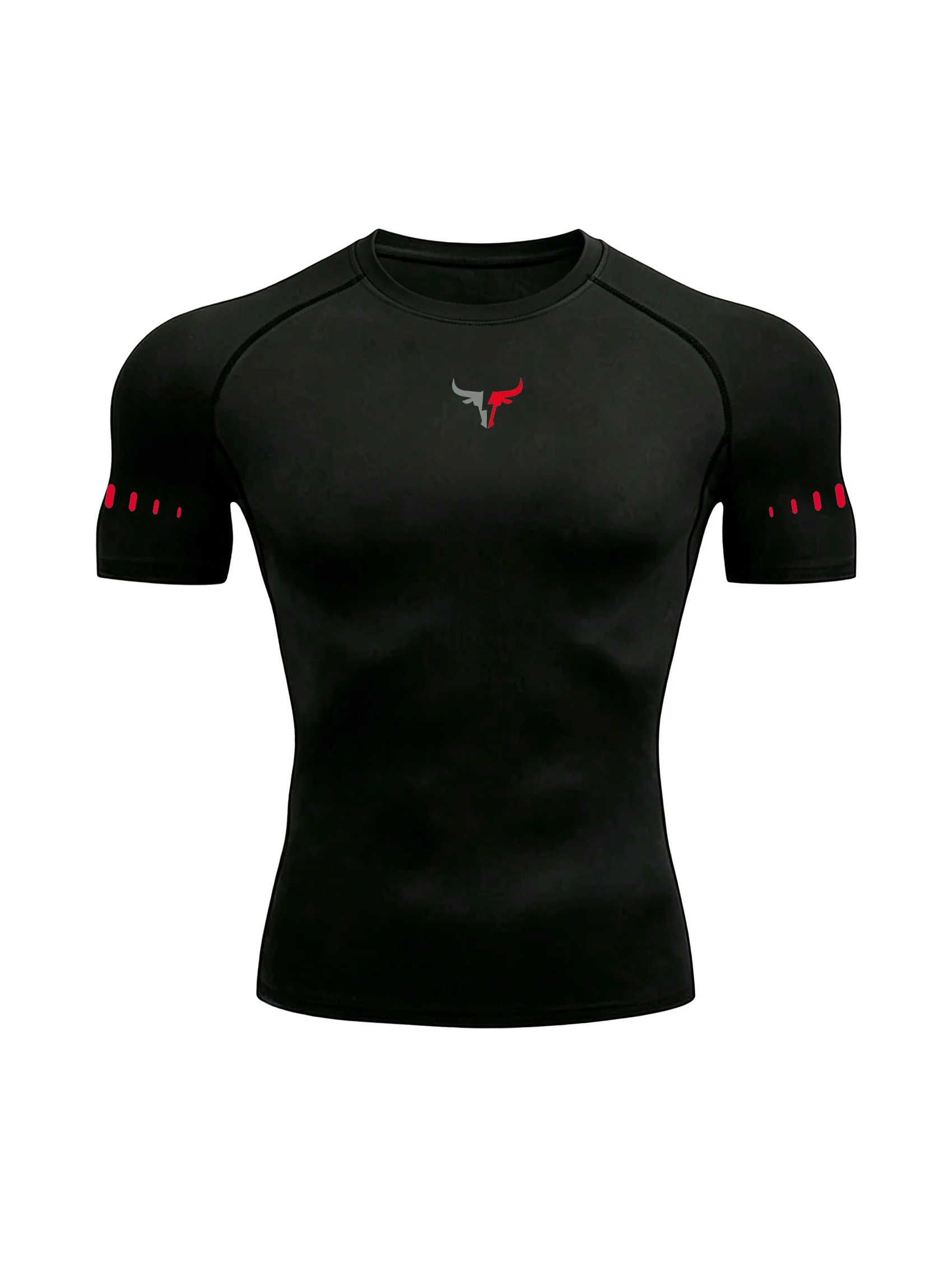 Men's Compression T-Shirt Quick Dry Breathable Elastic Gym Tee Multi Colors Available for All Seasons Running Fit Single Piece