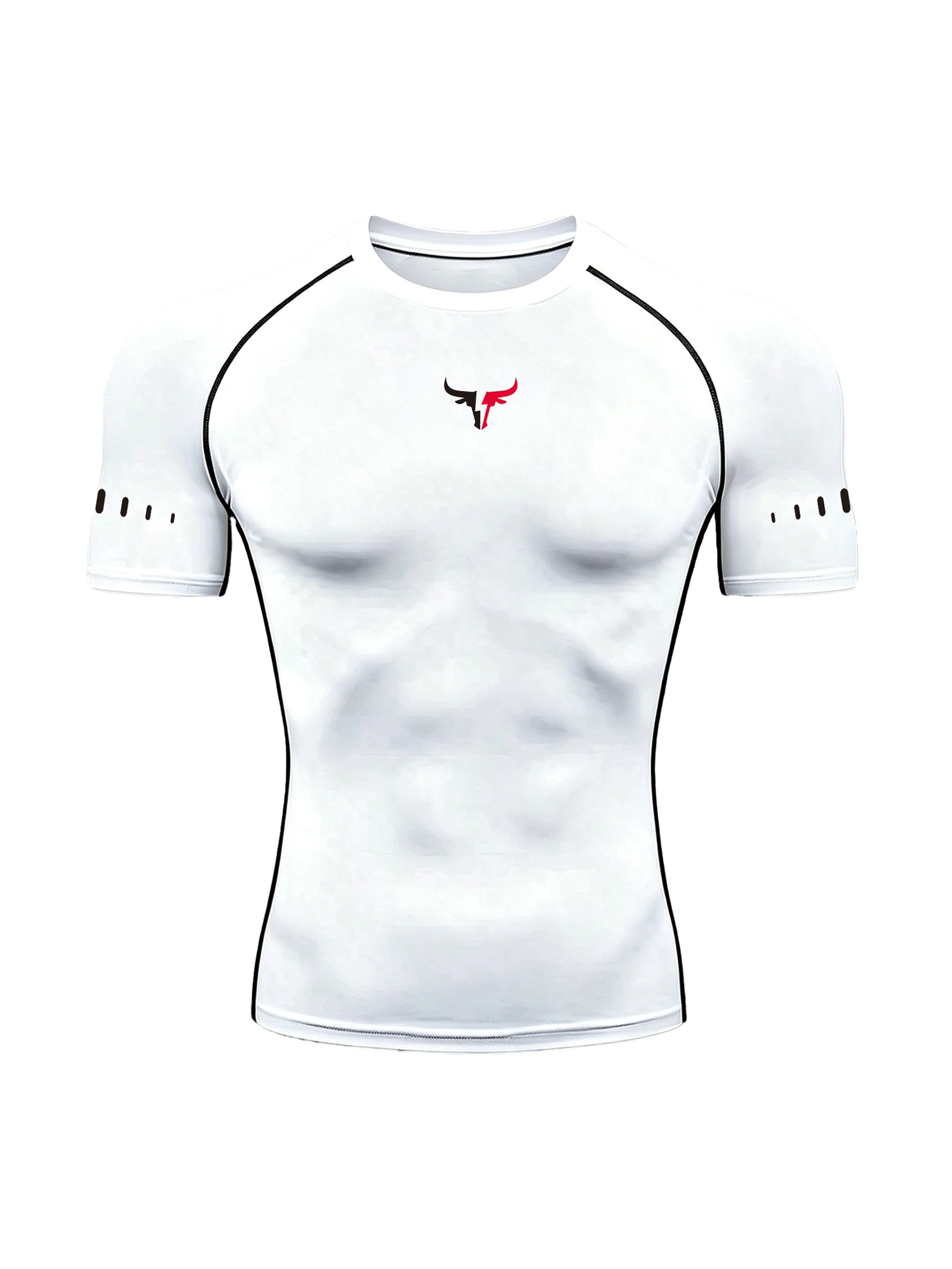 Men's Compression T-Shirt Quick Dry Breathable Elastic Gym Tee Multi Colors Available for All Seasons Running Fit Single Piece