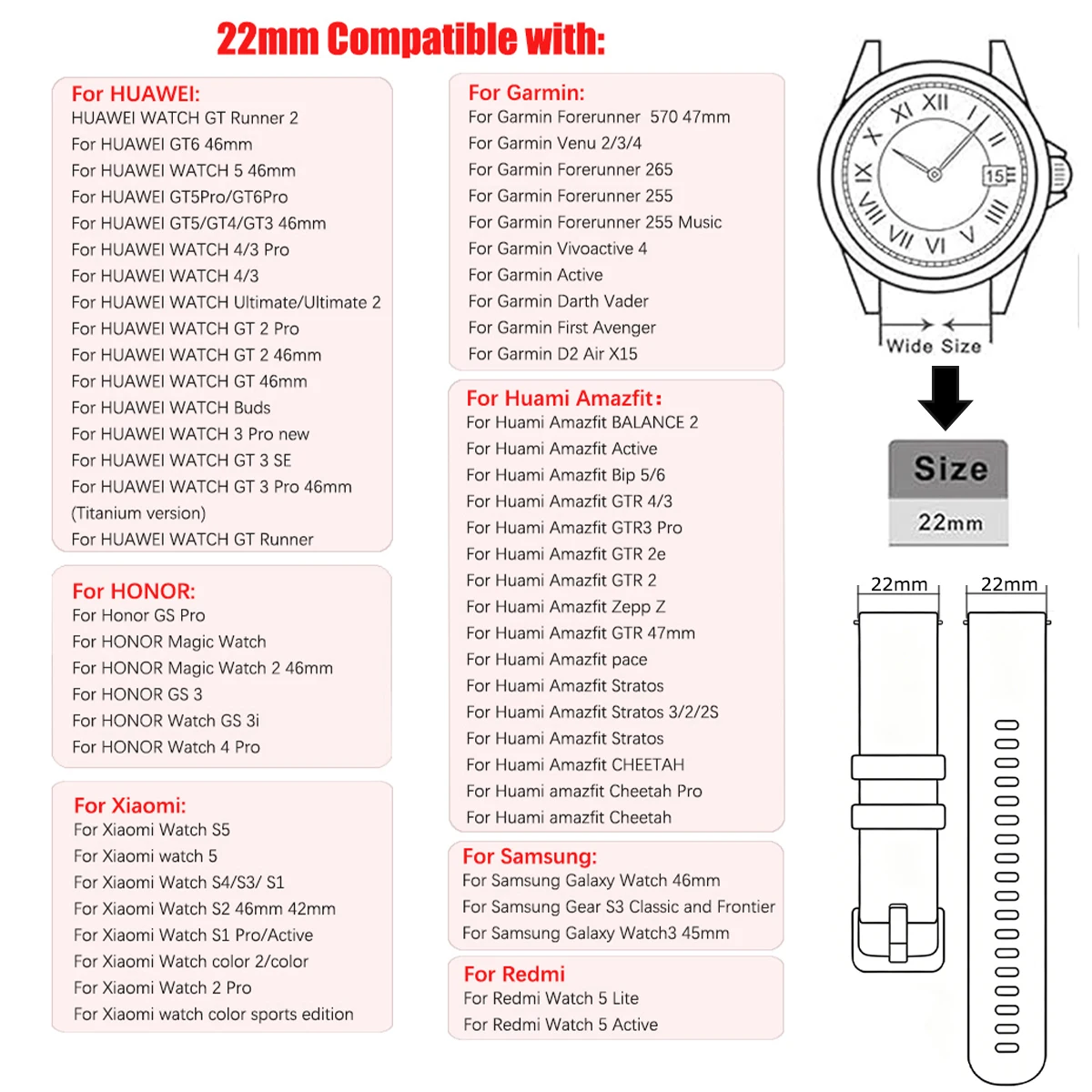 Silicone 22mm 20mm Strap For HUAWEI WATCH GT 6 GT 6Pro 46mm Band GT 5 4 3 2 46mm GT 3 2 42mm HONOR Magic Watch 4 GS 3i Bracelet