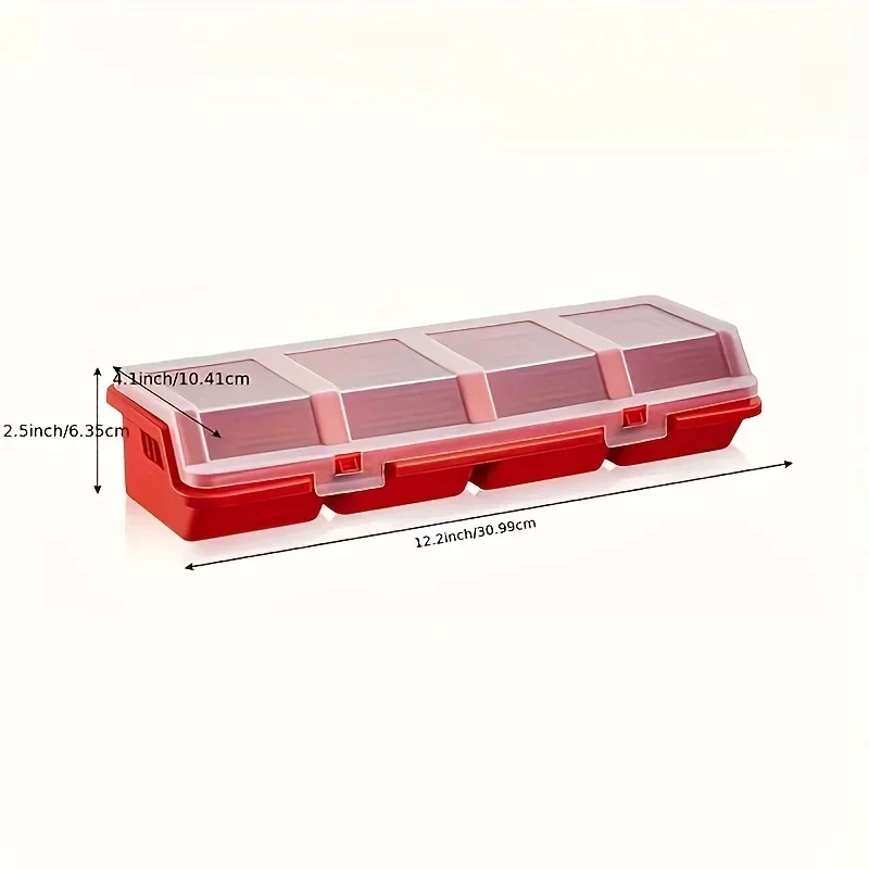 Multi Grid Storage Box Durable Plastic Small Component Container Hardware Screw Jewelry Desktop Useful Classification Organizer