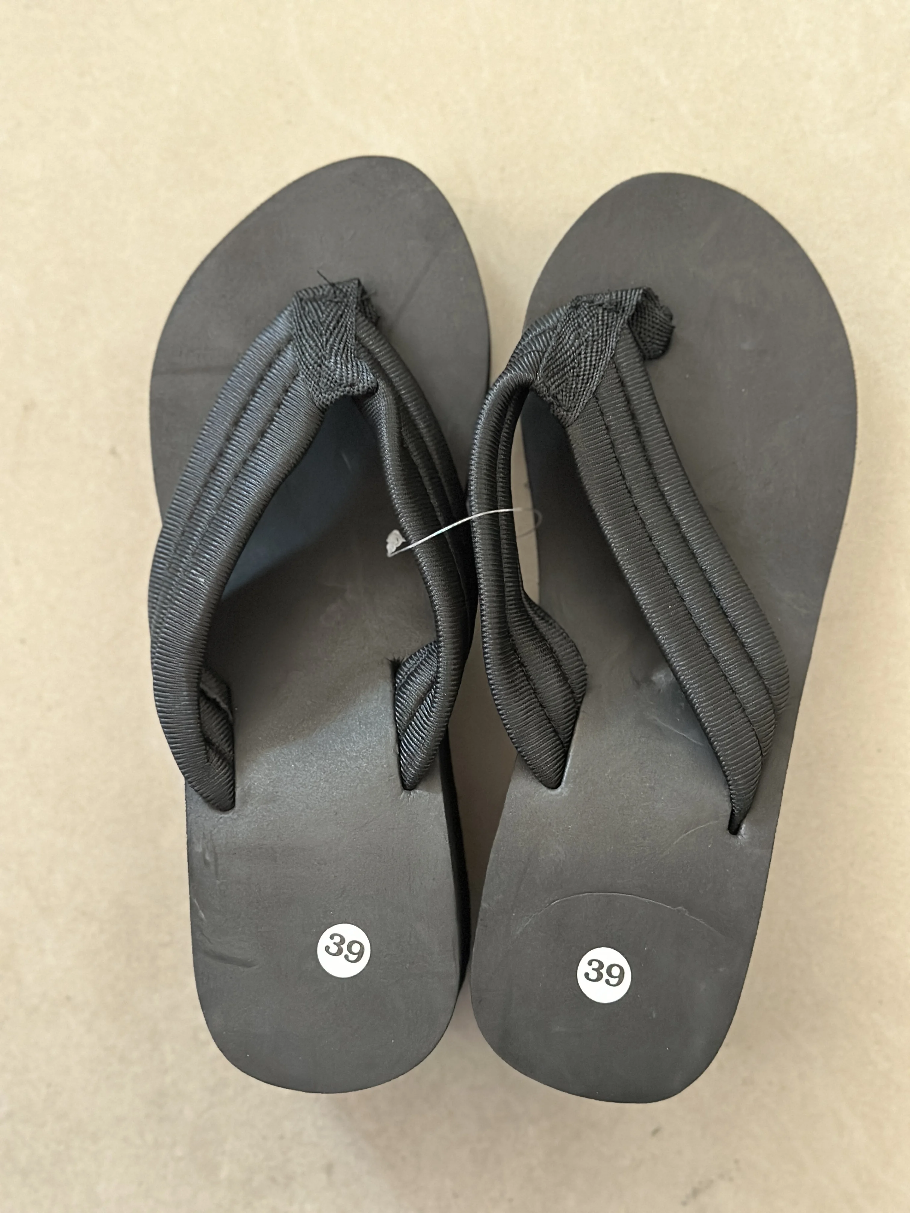 Women's Thick Soled Flip Flops Summer Shoes Lightweight Girls' Indoor Beach Slippers Black Women's Street Fashion Sandals