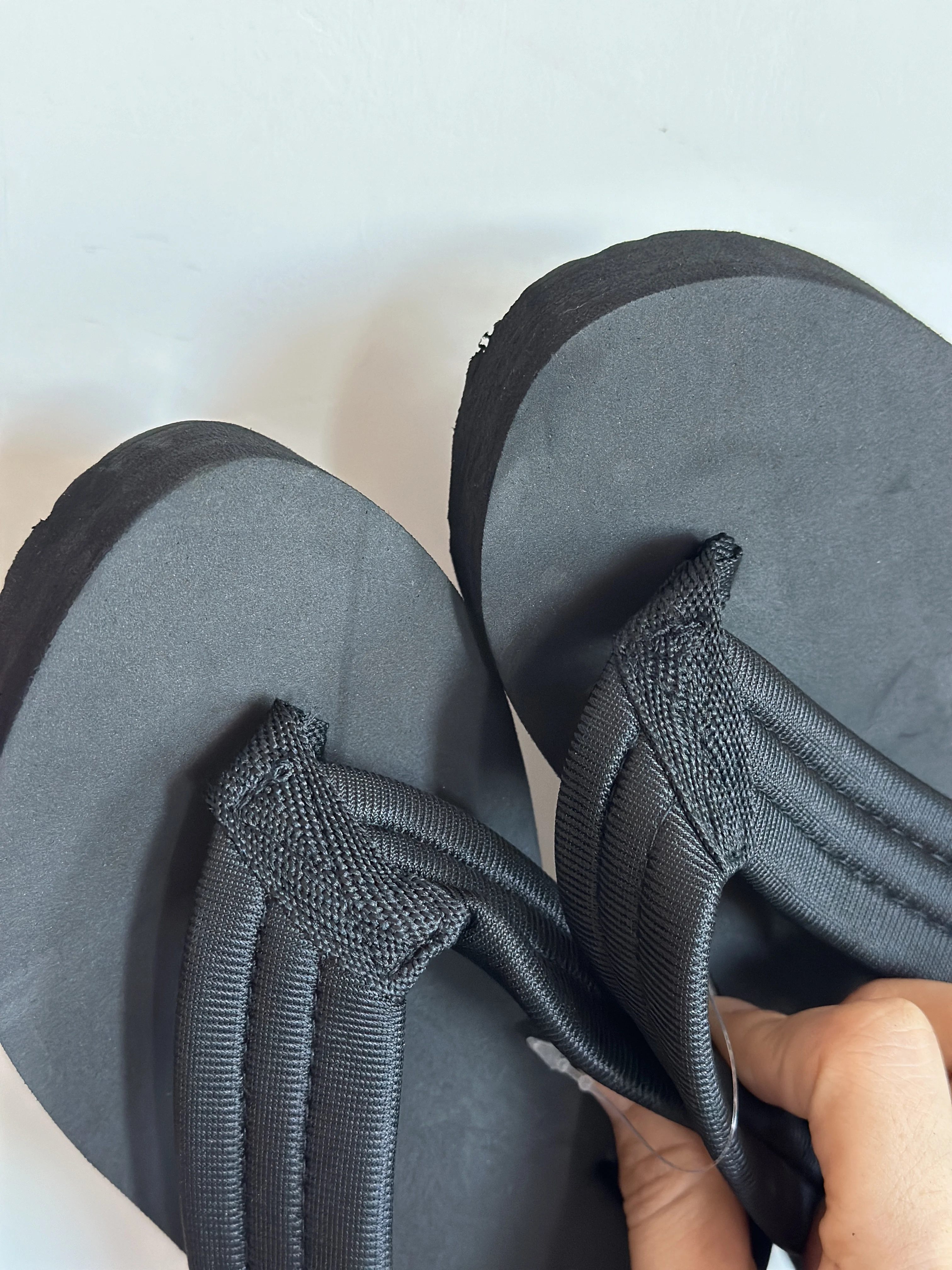 Women's Thick Soled Flip Flops Summer Shoes Lightweight Girls' Indoor Beach Slippers Black Women's Street Fashion Sandals
