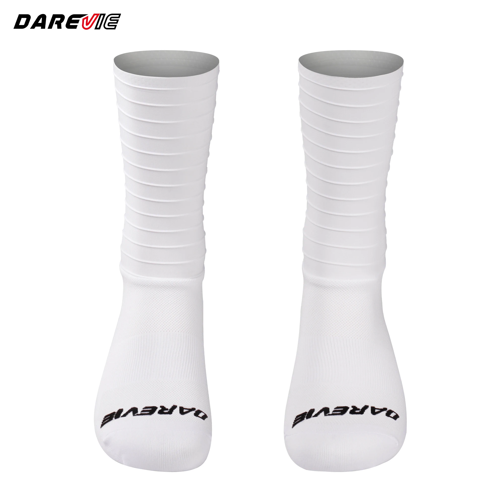 DAREVIE Cycling Socks Aero 2.0 Reduced Wind Resistance Men's Socks High Performance Moisture Wicking Anti Slip Men Cycling Socks