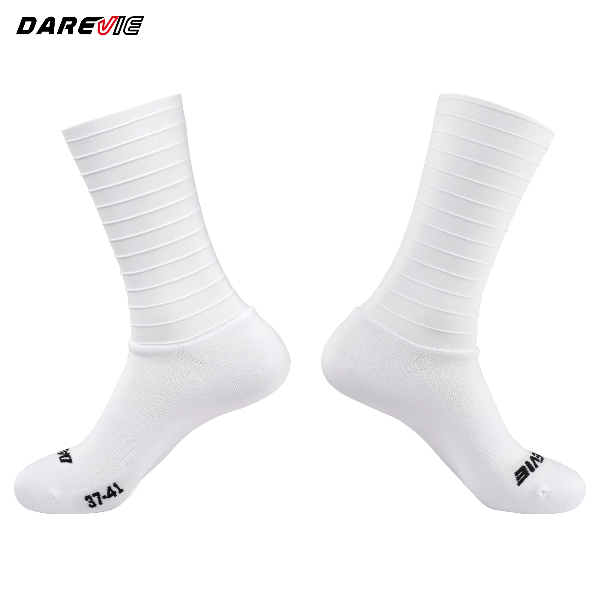DAREVIE Cycling Socks Aero 2.0 Reduced Wind Resistance Men's Socks High Performance Moisture Wicking Anti Slip Men Cycling Socks