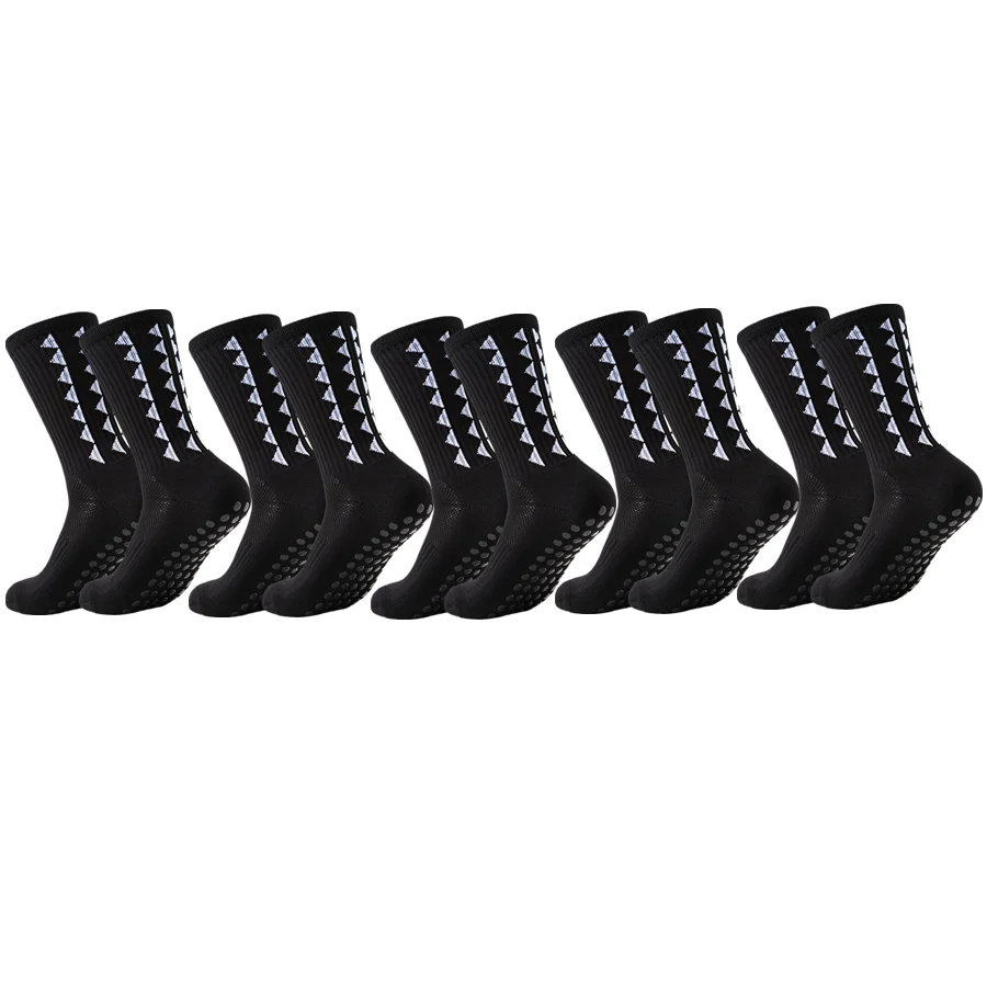 5 Pairs Men Women Non Slip Grip Hiking Cycling Professional Towel Bottom Breathable Shockproof Athletic Socks